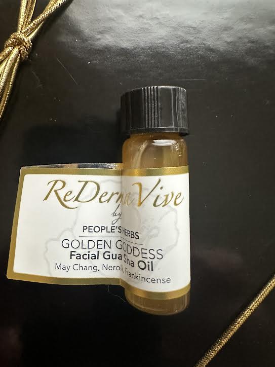 Golden Goddess Gua Sha Oil Samples (24 Included) People's Herbs