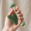 Anti-Aging Facial Massage Gift Set: Gua Sha Tool + Facial Roller (Jade)