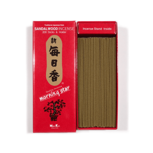 People's Herbs - Sandalwood Incense and Burner - Morning Star - Japanese incense
