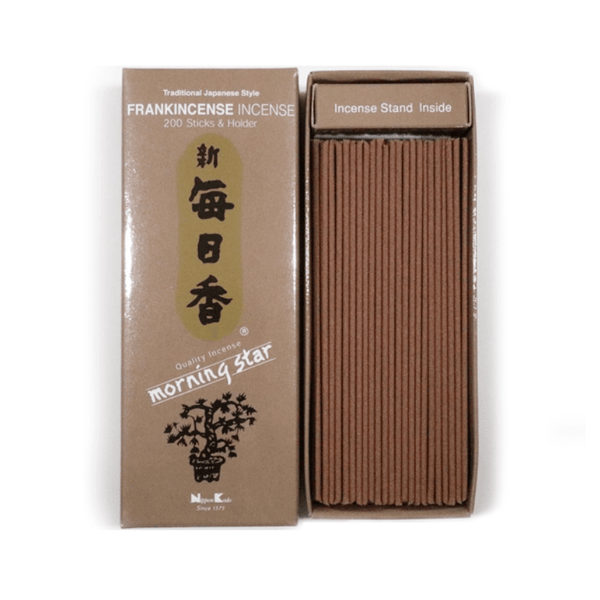 People's Herbs - Frankincense Incense and Burner - Morning Star - Japanese incense