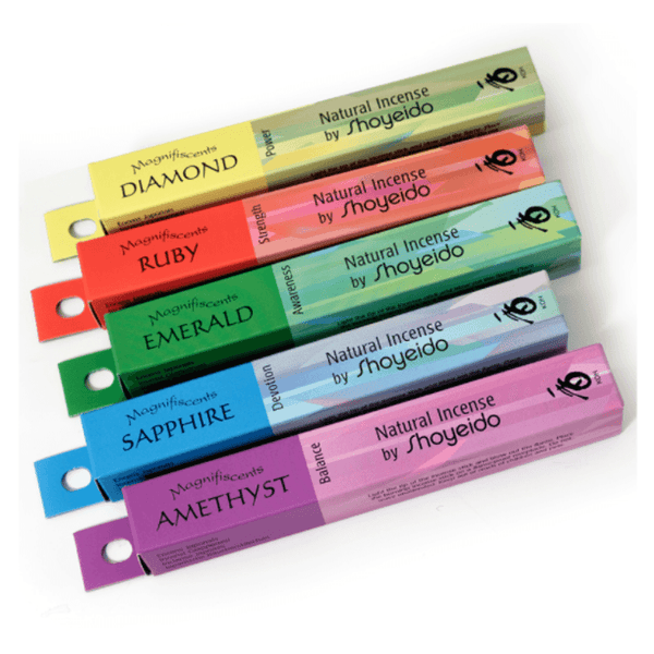 Magnifiscents Jewels Incense 5 Bundle Assortment  - Natural incense - Shoyeido - Japanese incense - People's Herbs