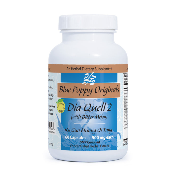 DiaQuell 2 with bitter melon (60 capsules) - Blue Poppy - People's Herbs; Supports healthy blood glucose levels already within a normal range, with bitter melon.