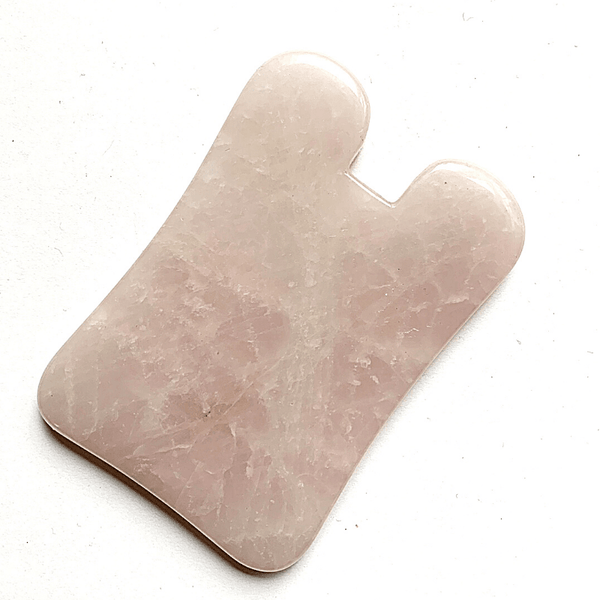 Concave Shape Gua Sha Tool (Rose Quartz)- People's Herbs