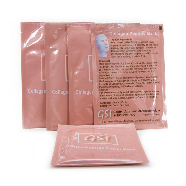 Facial Rejuvenation Collagen Peptide Masks (Golden Sunshine) - People's Herbs