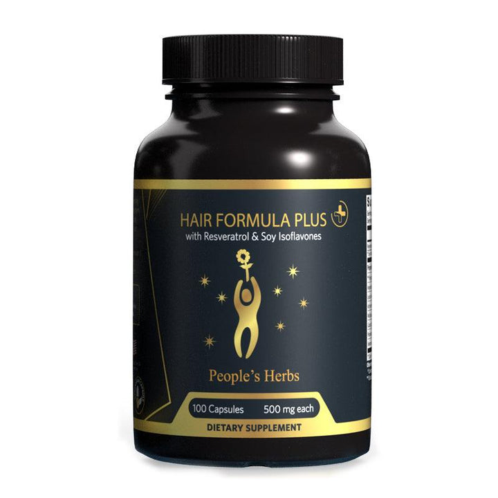 Hair Formula Plus with Resveratrol & Soy Isoflavones - People's Herbs; Promotes hair health