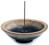 Incense holder, mountain mist, wheel-shaped, hand-thrown - People's Herbs