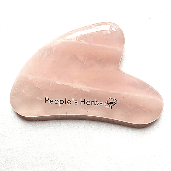 Heart Shape Gua Sha Tool/Stone (Rose Quartz) - People's Herbs